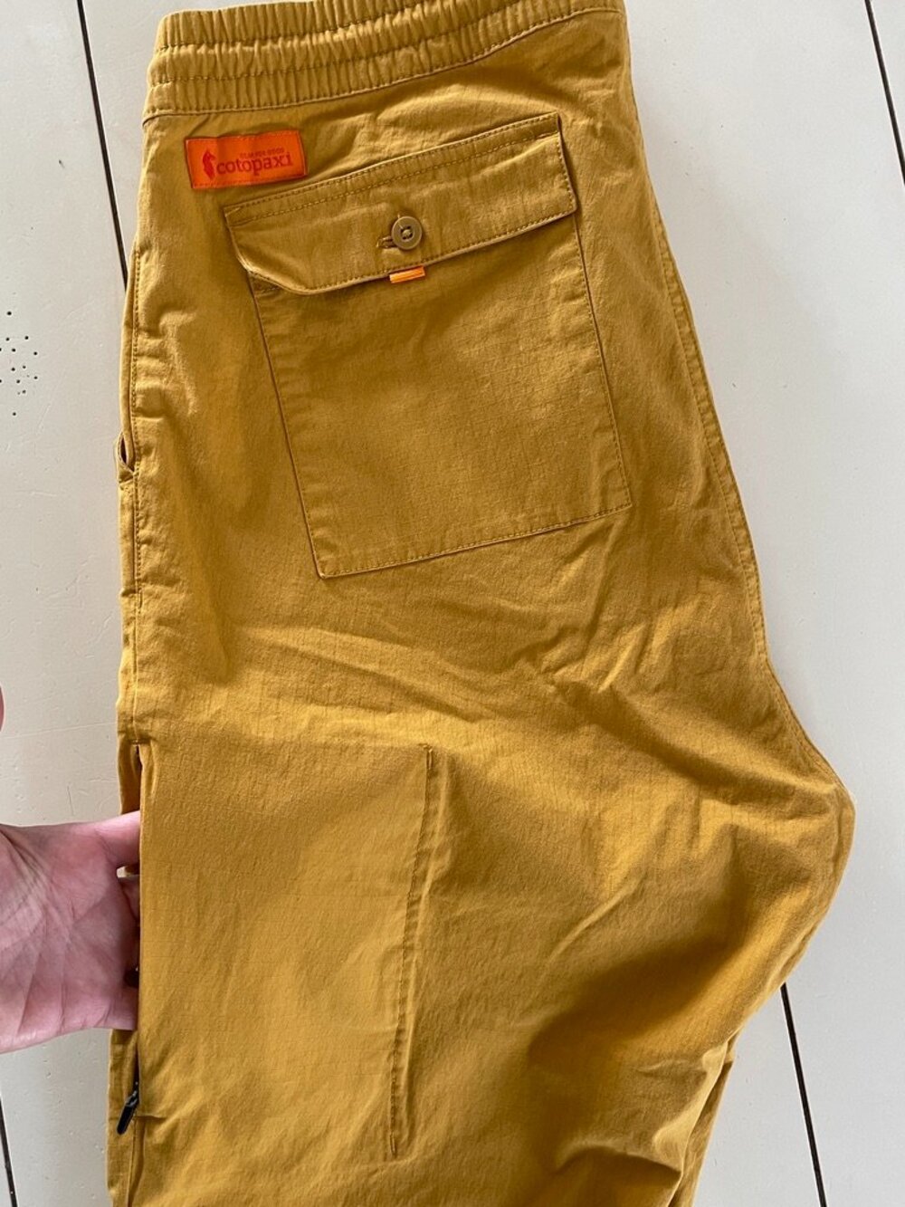 Cotopaxi Salto Ripstop Pants - Mens Medium, Yellow Outdoor Hiking Pant, Stretch - Picture 6 of 7